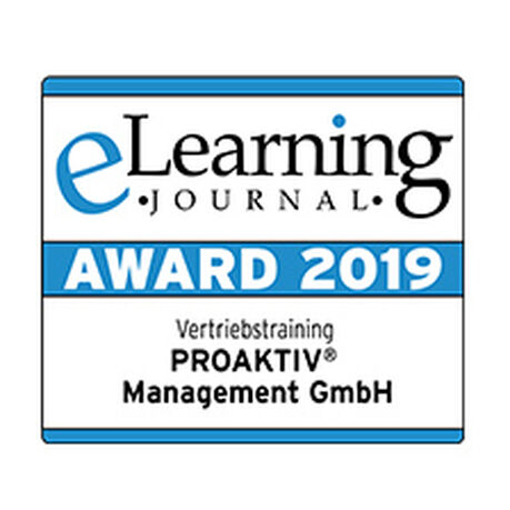 E Learning Award 2019 Vertriebstraining Proaktiv